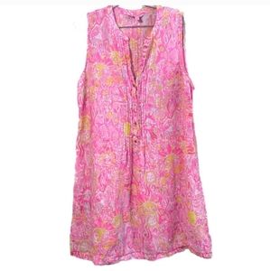 Lilly Pulitzer More Kinis in the Keys linen dress Xl